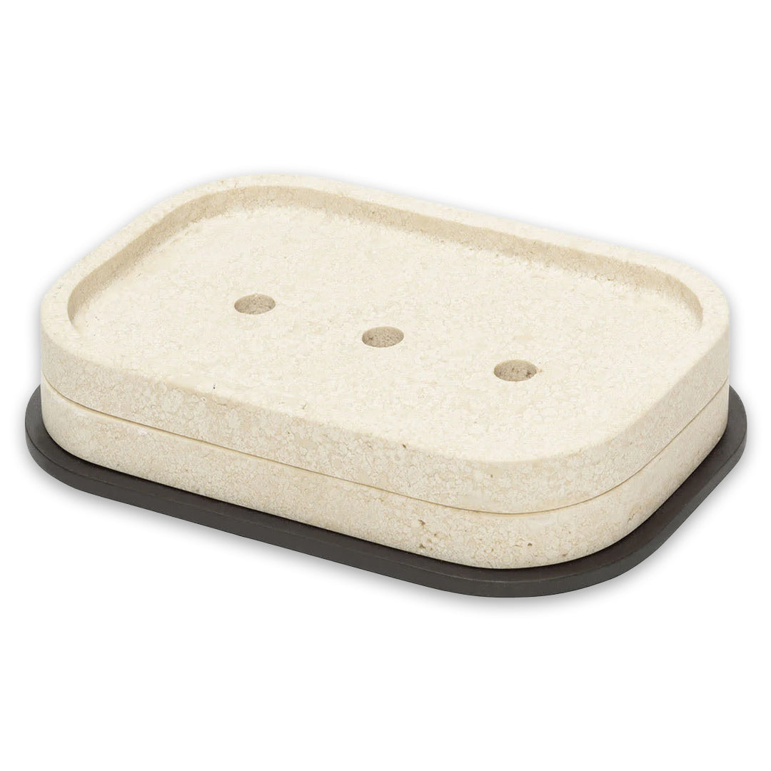 Ha392M Metal_00Marbl E_00 Polo Marble Rectangular Soap Bowl - GioBagnara