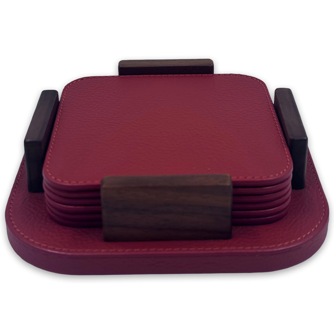 Gftp176 Sc146 Coaster Holder With 6 Coasters - GioBagnara