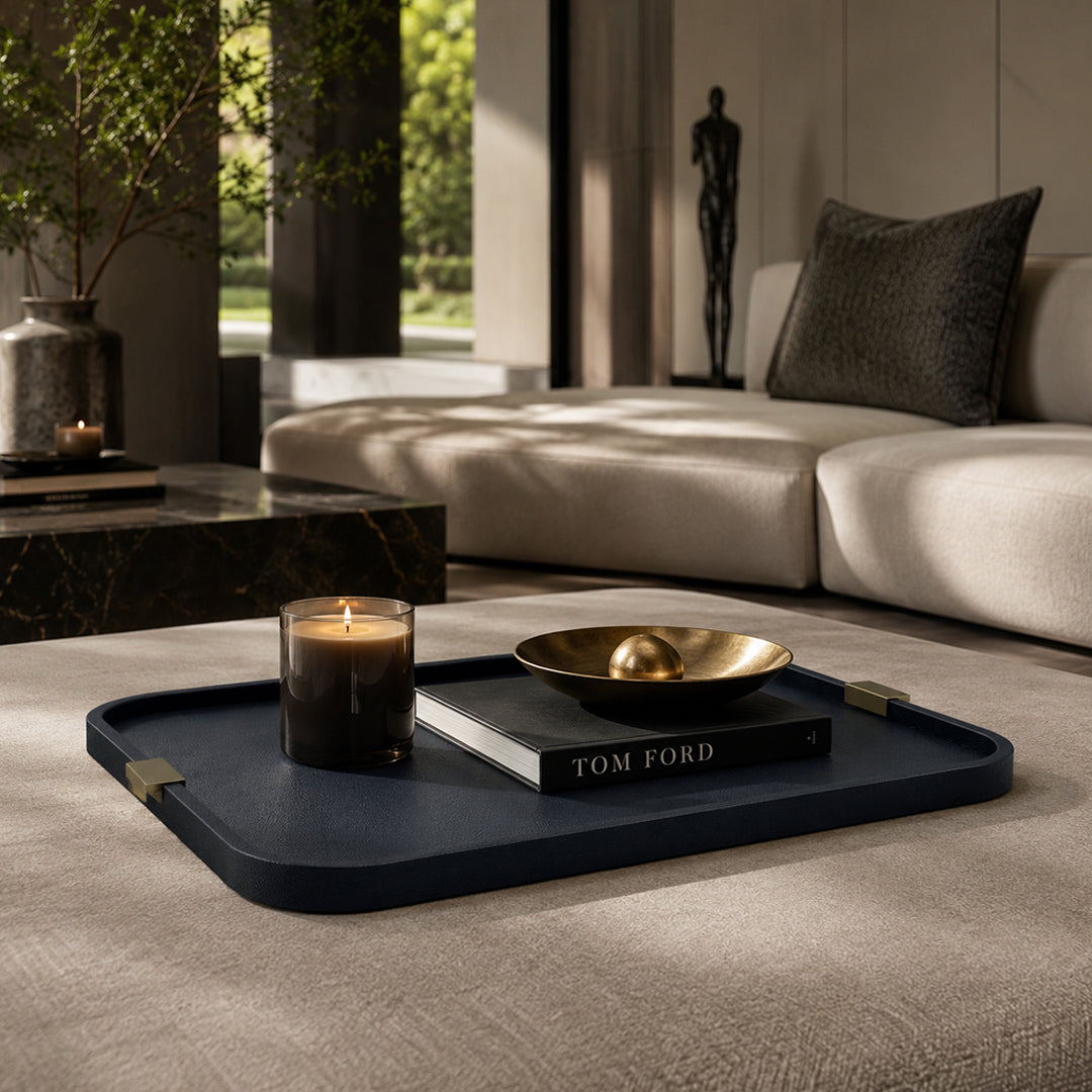 Tv138 Brassg77St00 Puccini Tray Rectangular Large - GioBagnara (view 2)