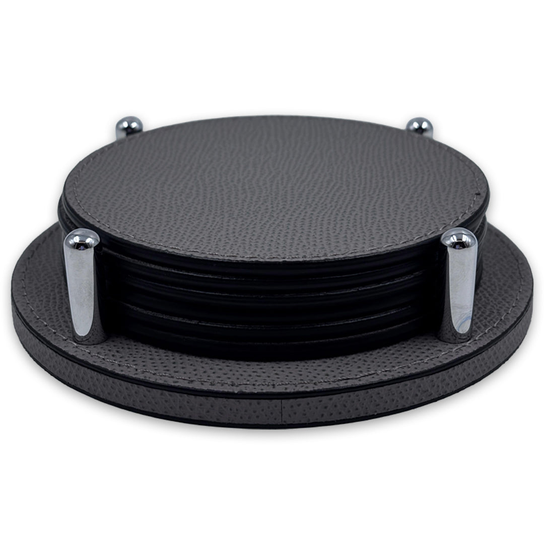 Tp172 G21St00 David Coaster Holder Round With 6 Tao Coasters - GioBagnara