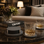 Tp172 G21St00 David Coaster Holder Round With 6 Tao Coasters - GioBagnara (view 2)