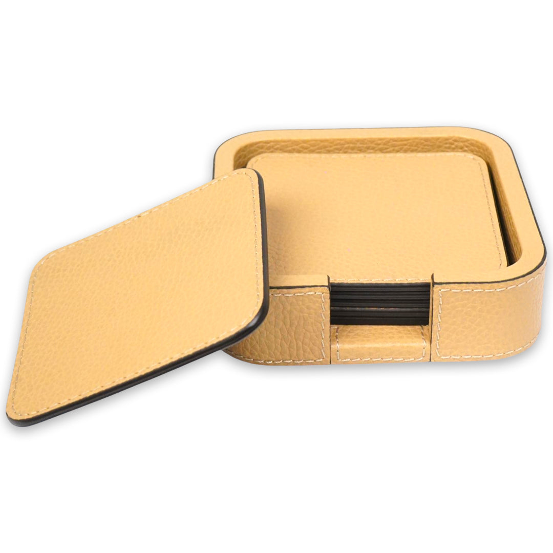 Tp182 H42St42 Tao Coaster Holder Square Rounded With 6 Tao Coasters - GioBagnara
