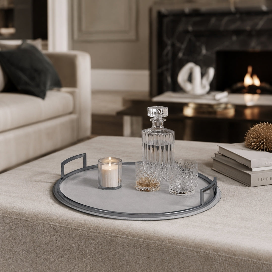Tv242 Chromeg119St1 19 Defile Tray Round Medium - GioBagnara (view 2)