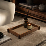 Hv252 00St00 Structura Leather & Wood Long Rectangular Valet Tray Medium - GioBagnara (view 2)
