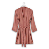 Atlas Cupro Dressing Gown S Rose