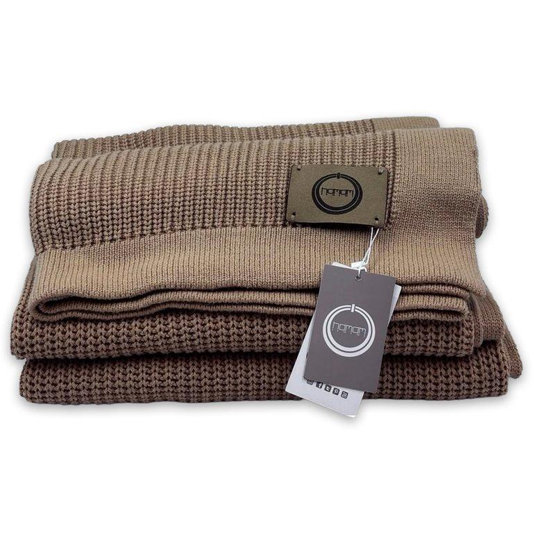 Heritage Natural Cotton Throw Almond