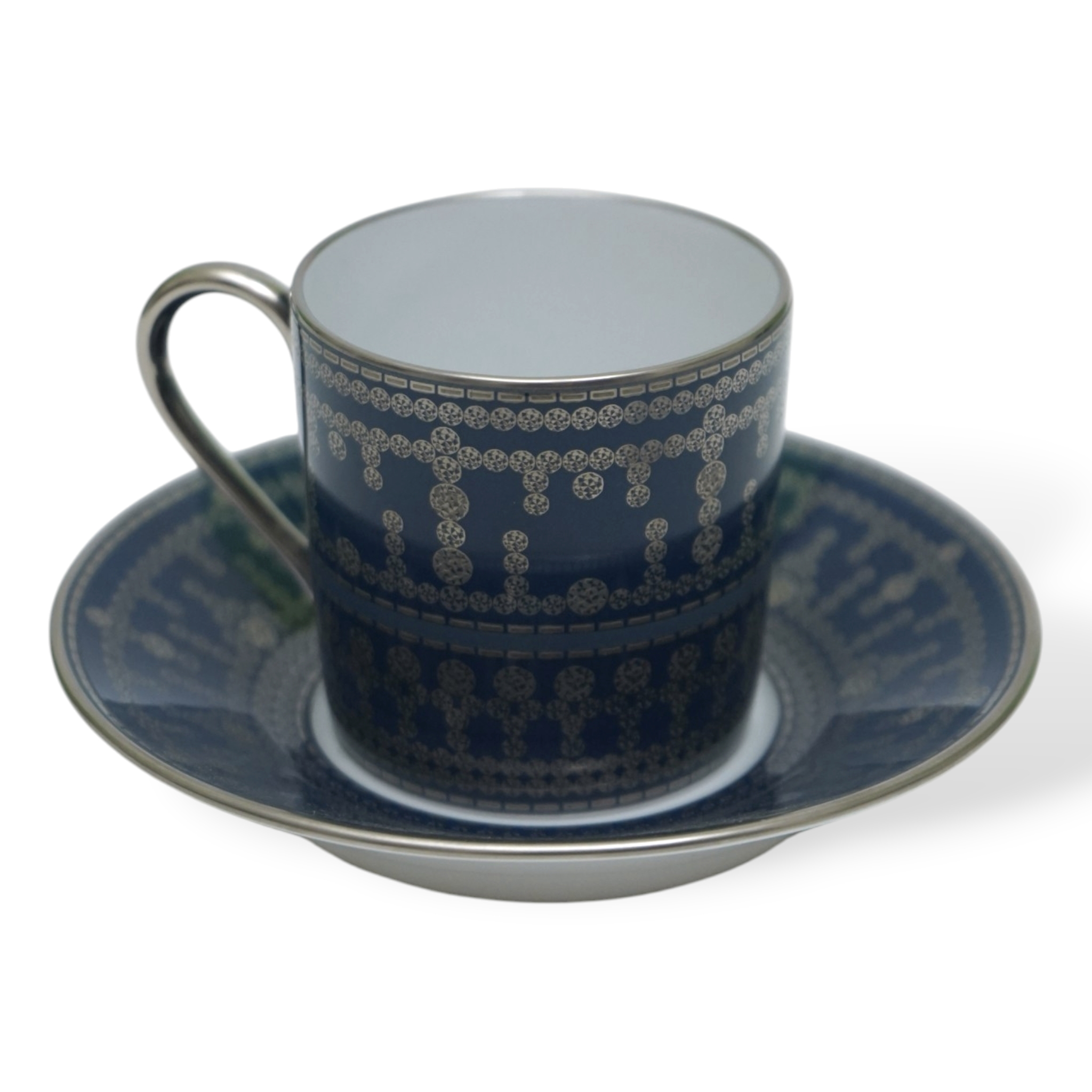 Tiara Platinum Coffee Cup And Saucer