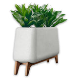 Vase Terra Through Base Oiled Grey