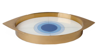 Harlequin Eye Tray - Multi Blue