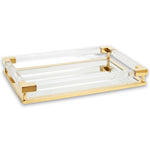 Jacques Large Tray - Acrylic And Brass