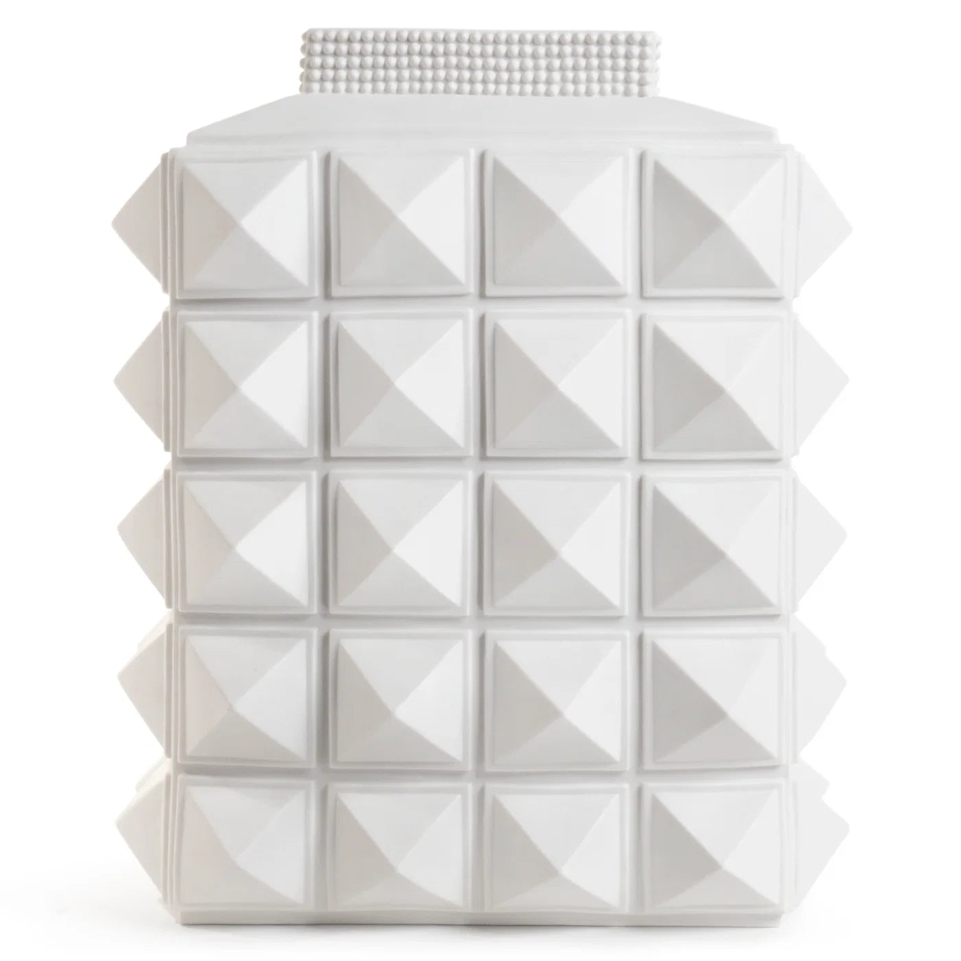 Charade Studded Vase - White