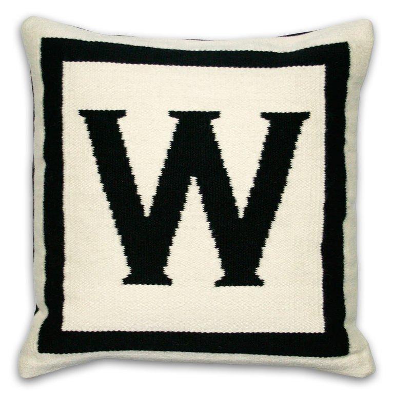 Uk Letter Pillow & Stuffer W (5327/10538) (Black/Natural) Kit -