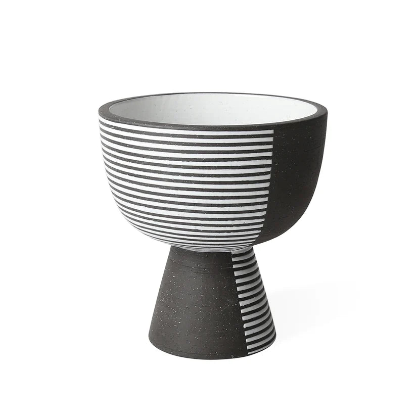 Palm Springs Pedestal Bowl - Short - Stripes