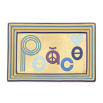 Peace Rectangle Tray - Blue/Gold