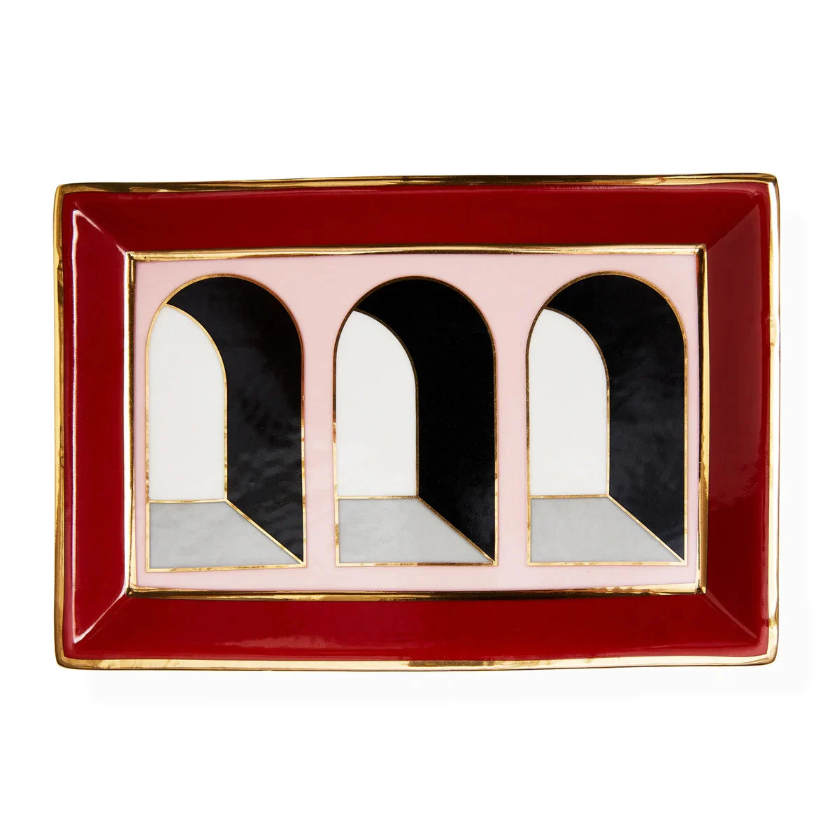 Arcade Rectangle Tray - Pink