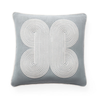 Uk Kit Pompidou Quatrefoil Pillow - Celadon