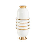 Orbit Capsule Vase - White/Gold