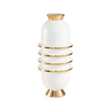 Orbit Capsule Vase - White/Gold