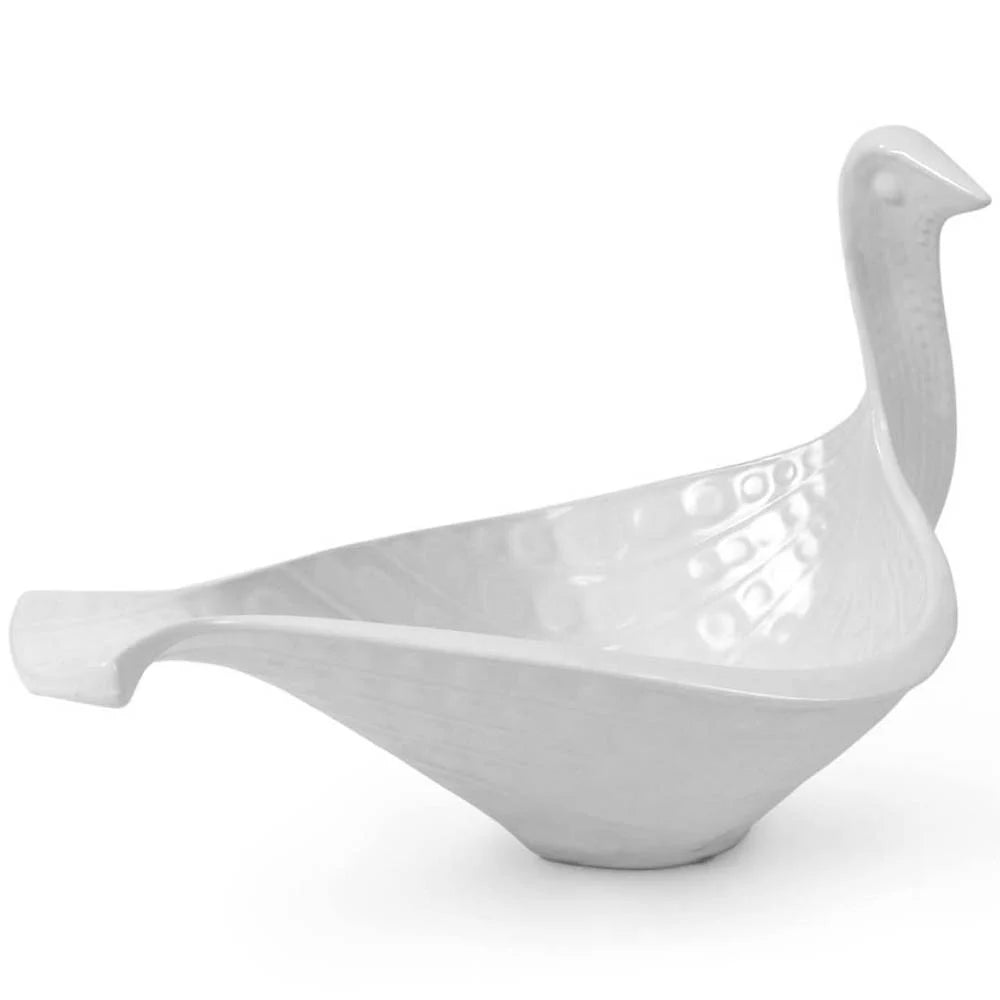 Menagerie Bird Bowl - Medium - White