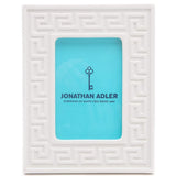 Charade Frame - Greek Key - White