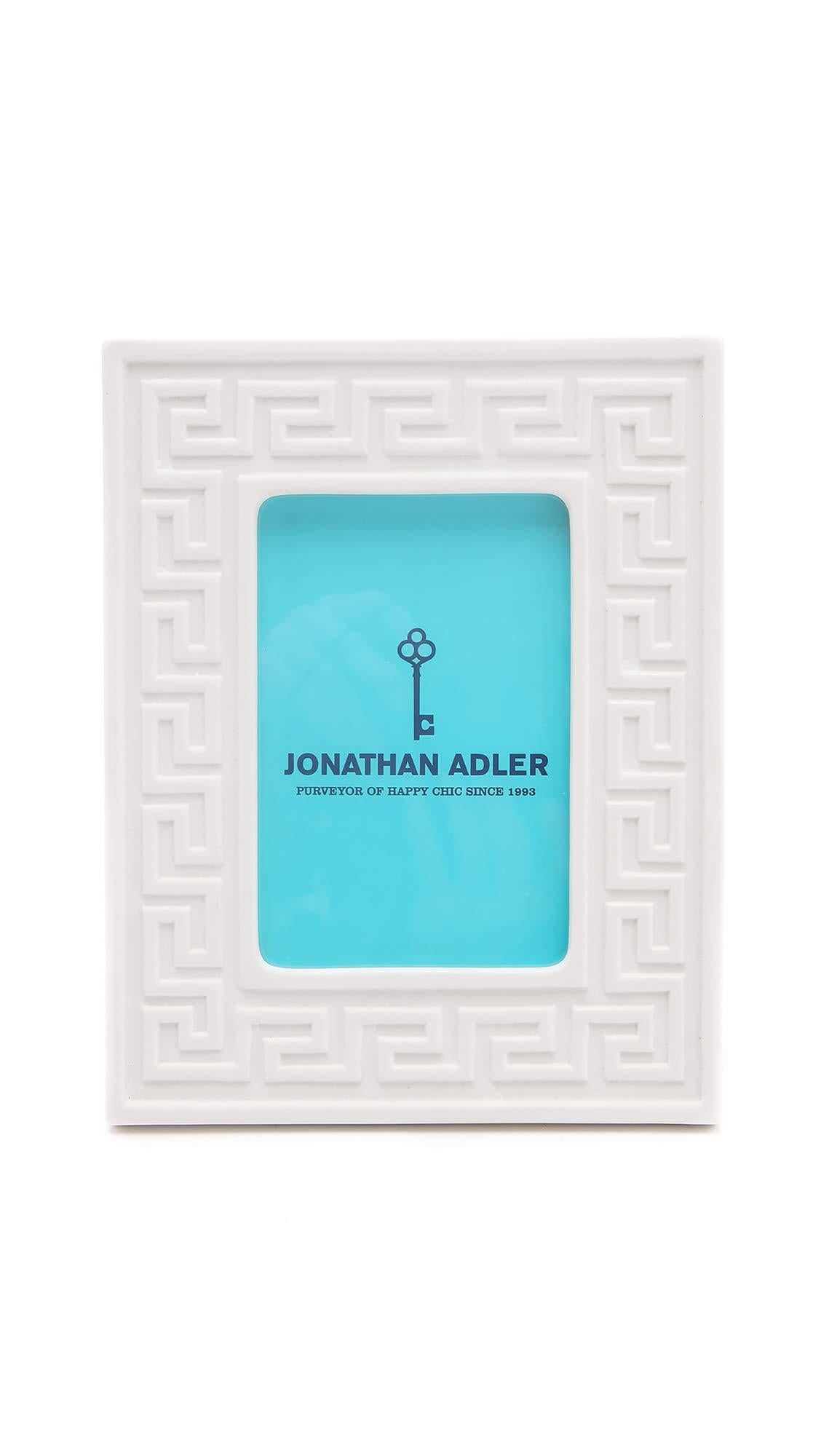 Charade Frame - Greek Key - White