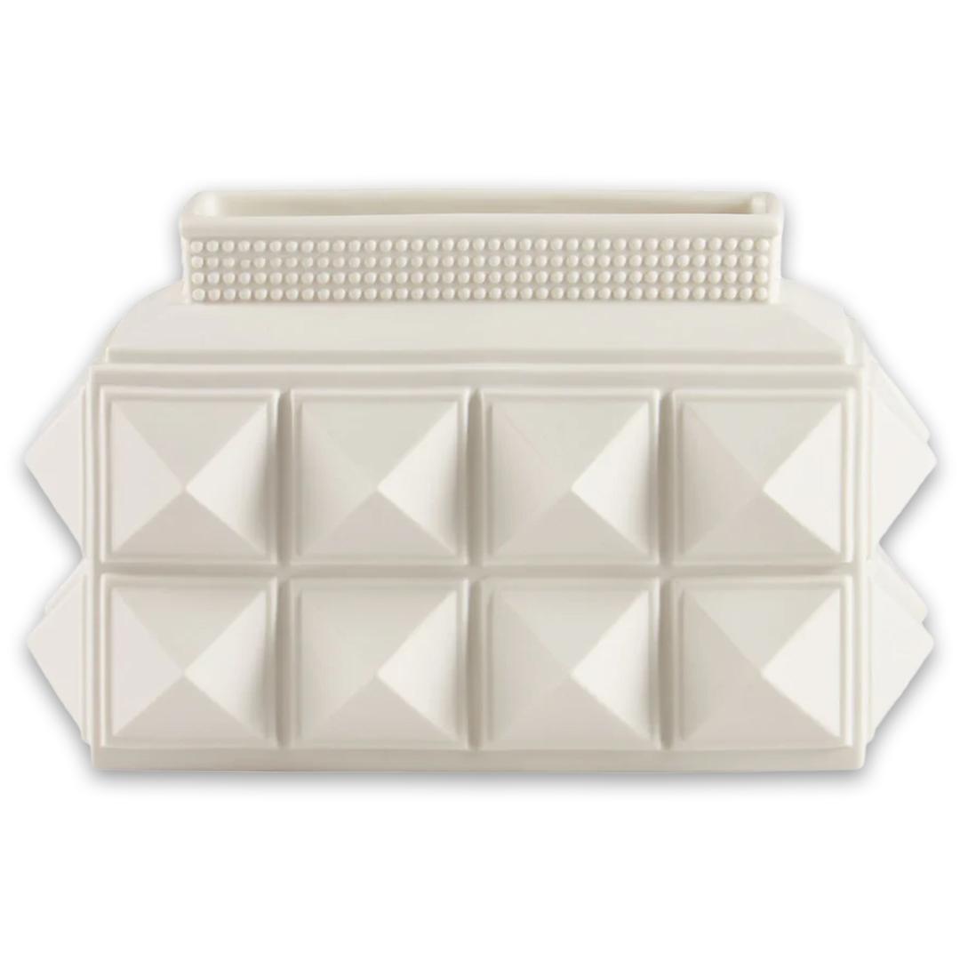 33250 Charade Studded Low Vase