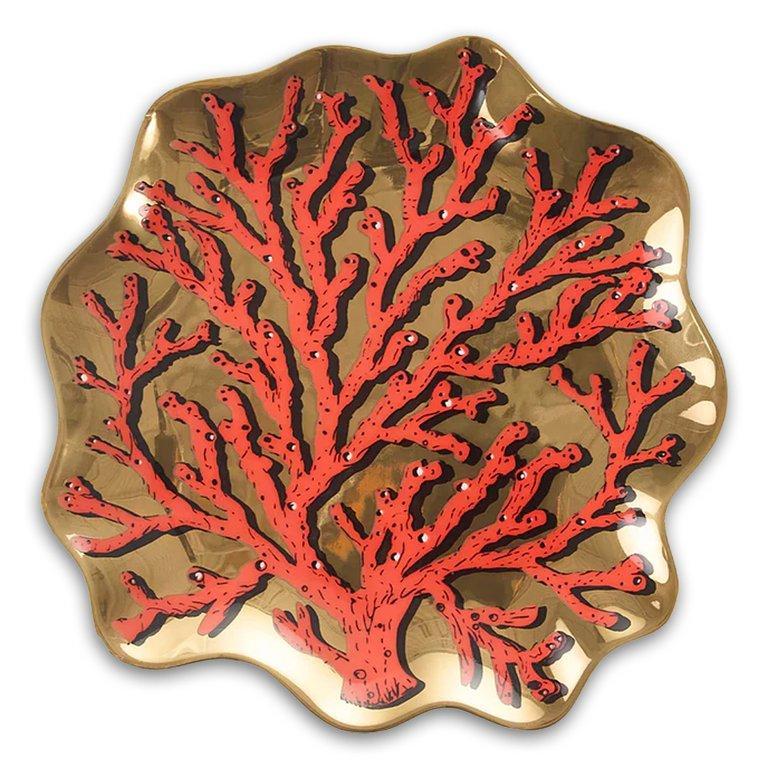 35263 Coral Trinket Tray - Red