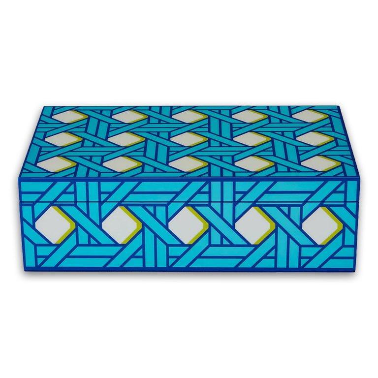 Medium Basketweave Lacquer Box