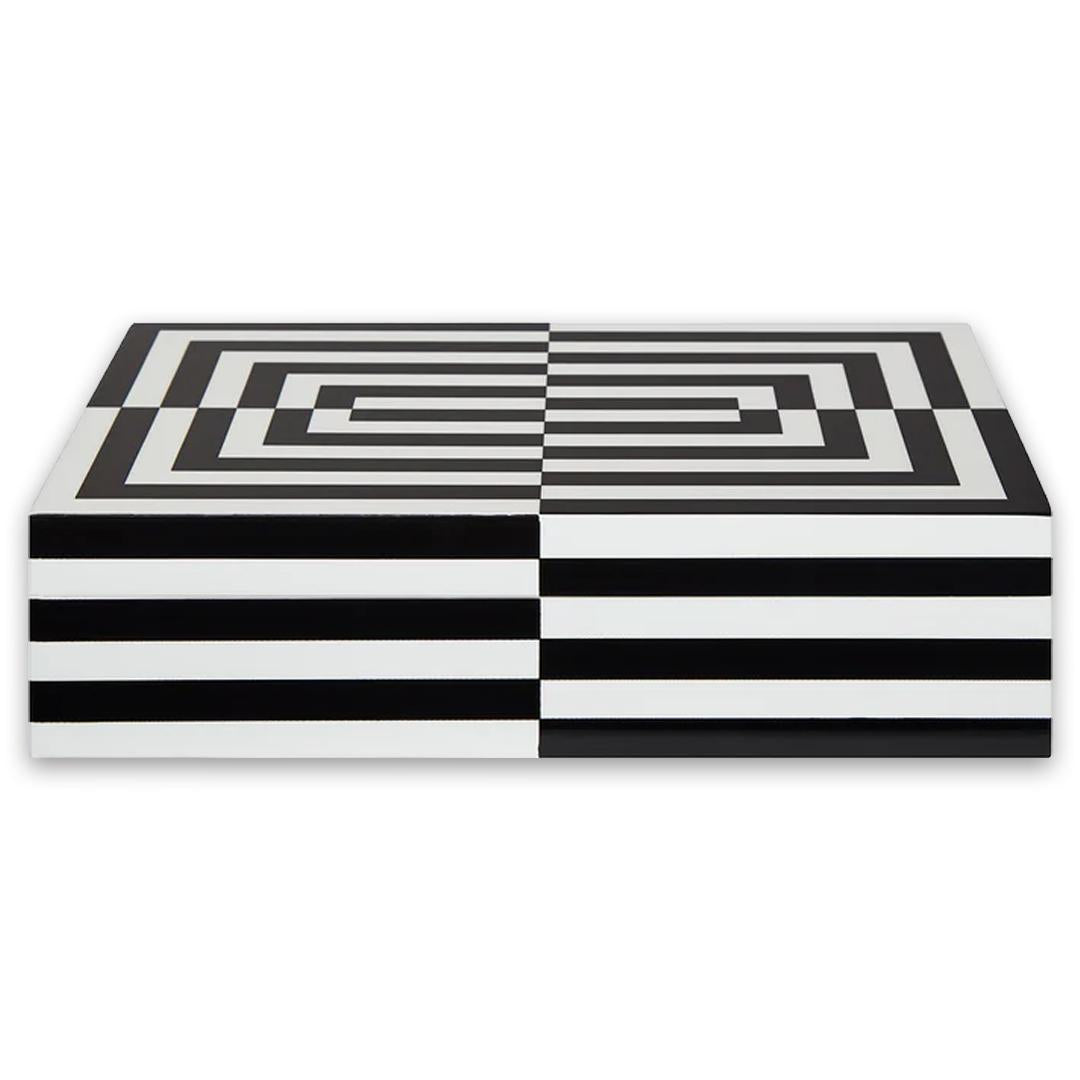 Op Art Box - Large - Black/White