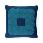 POMPIDOU BLUE BORDER PILLOW