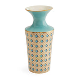 BASKETWEAVE CUFF VASE