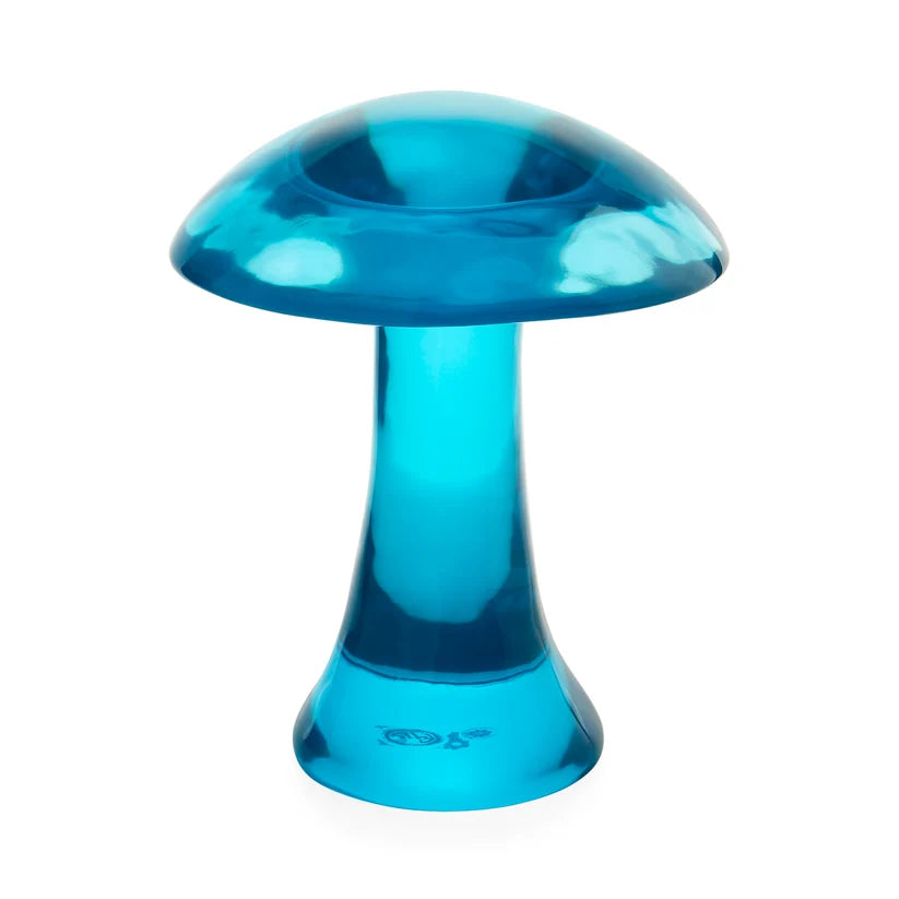 TURQUOISE ACRYLIC MUSHROOM OBJET