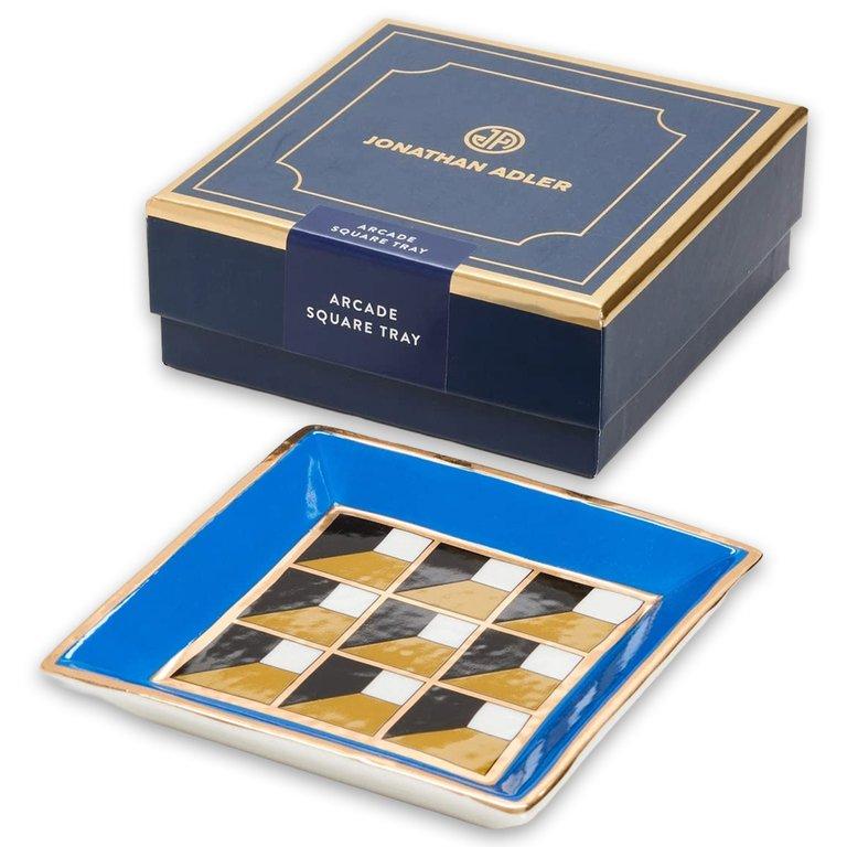 Arcade Square Tray - Blue/Green