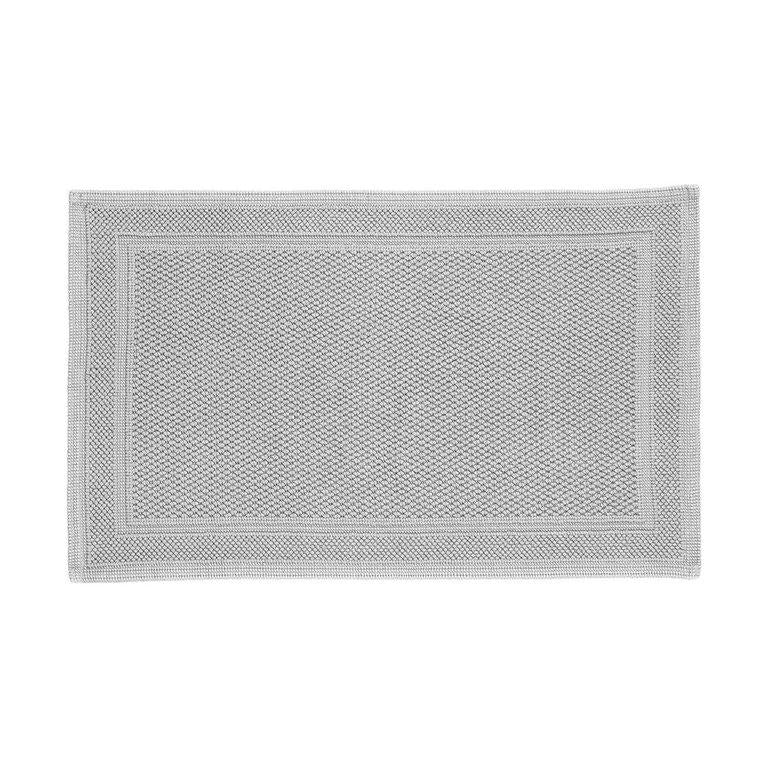 Athens - White Bath Rug Aluminium