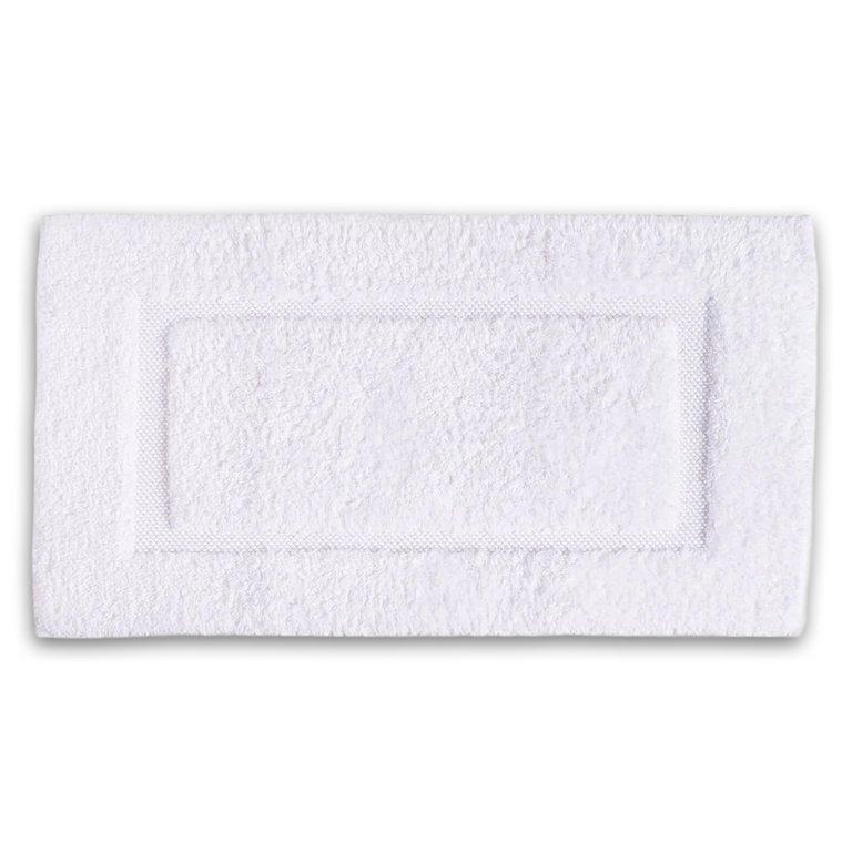 Chalet Reversible Bathrug-White-100% Cotton