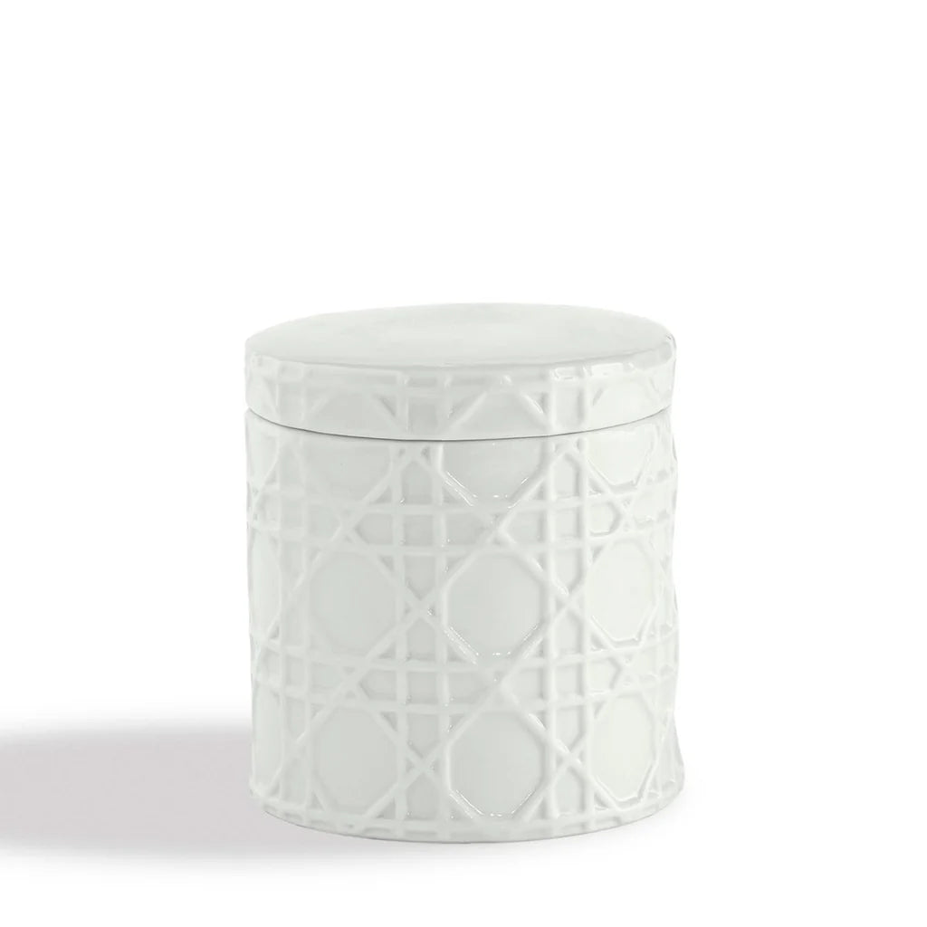 Rattan  Cotton Jar
