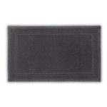 Athens - Black Bath Rug Aluminium