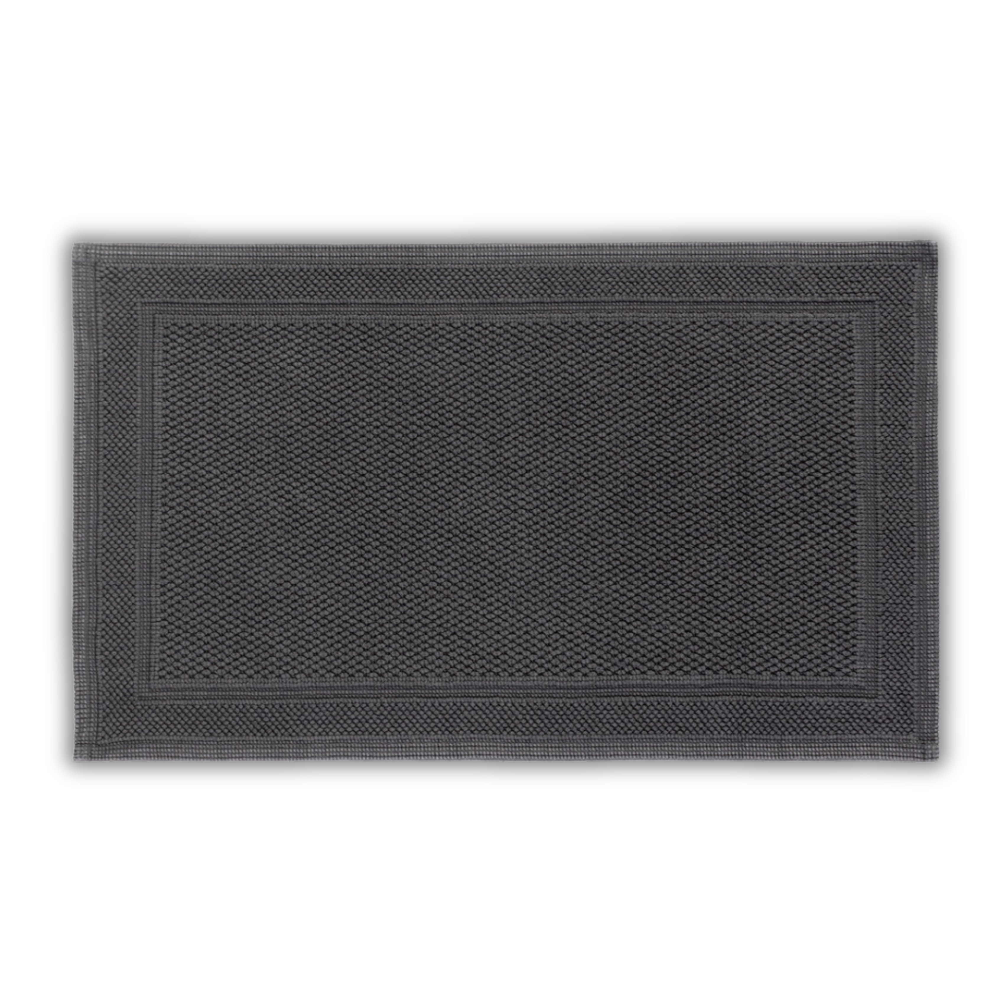Athens - Black Bath Rug Aluminium