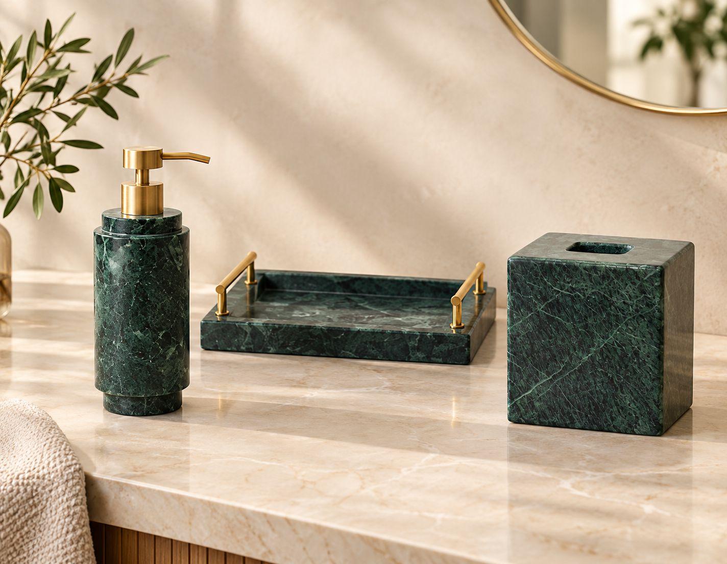 Esmeralda Marble Powder Set