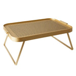 LAP TRAY. RUBBER GRIP. GOLD