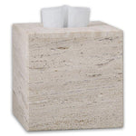 Aztec / Travertine Marble Tissue Holder - Tissue Holder