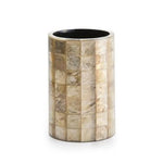 CAPIZ CHAMPAGNE BRUSH HOLDER