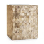 CAPIZ CHAMPAGNE WASTE BASKET