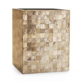 CAPIZ CHAMPAGNE WASTE BASKET