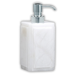Claudia / White Alabaster Soap Dispenser - Soap Dispenser