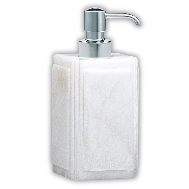 Claudia / White Alabaster Soap Dispenser - Soap Dispenser