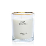 Bespoke Scented Black Demi Lune Candles - Halfmoon Candle Jazzy Jasmine