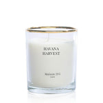 Bespoke Scented Black Demi Lune Candles - Halfmoon Candle Havana Harvest