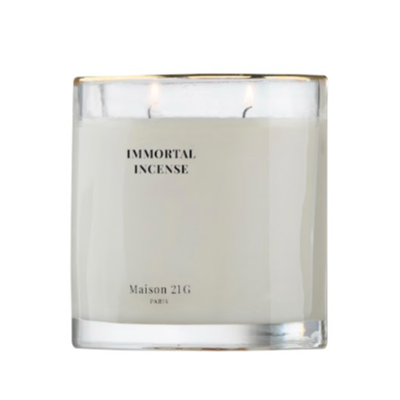 Bespoke Scented Black Demi Lune Candles - Halfmoon Candle Immortal Incense