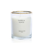 Bespoke Scented Black Demi Lune Candles - Halfmoon Candle Vanilla Venus